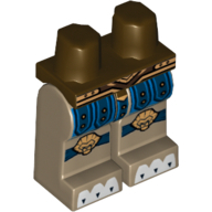 Lego nohy, tmavě béžová (6021789)